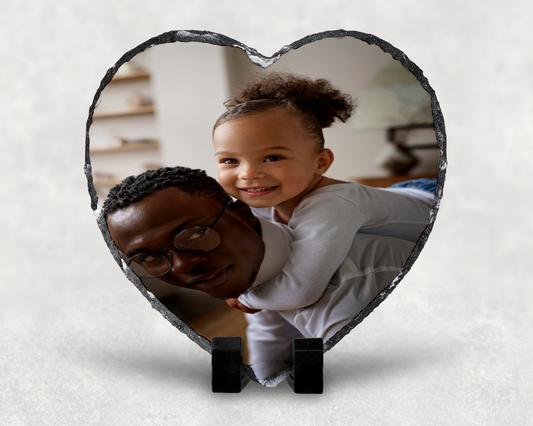 Heart Shaped Photo Slab